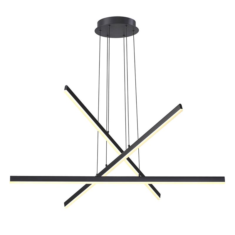 Люстра Rolf Black Lines Chandelier Черный Люстра Rolf Black Lines Chandelier Черный в Орле | Loft Concept