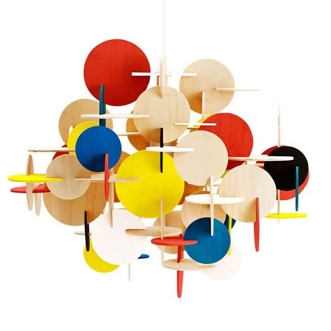 Люстра Bau Lamp Large By Normann-Copenhagen Мульти Желтый Красный Синий Бежево-серый Люстра Bau Lamp Large By Normann-Copenhagen Мульти Желтый Красный Синий Бежево-серый в Орле | Loft Concept