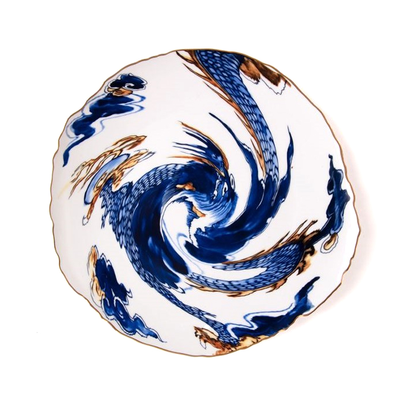 Тарелка Seletti Imari Dragon Белый Синий Тарелка Seletti Imari Dragon Белый Синий в Орле | Loft Concept