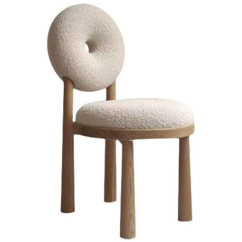 Стул Bagel Boucle Chair Бежевый Древесина Стул Bagel Boucle Chair Бежевый Древесина в Орле | Loft Concept