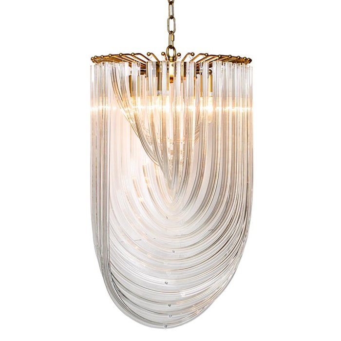 Люстра Retro Frozen Glass Chandelier 44 Champagne Золотой Прозрачное Стекло Люстра Retro Frozen Glass Chandelier 44 Champagne Золотой Прозрачное Стекло в Орле | Loft Concept
