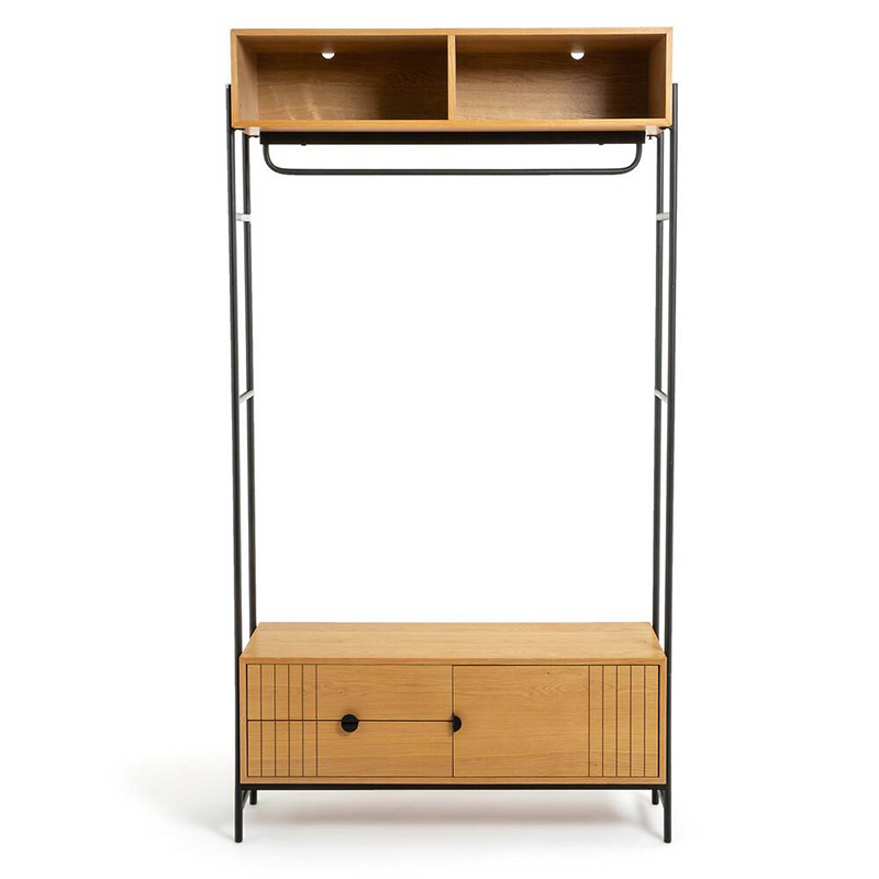 Шкаф Domar Wardrobe Светлый дуб Черный Шкаф Domar Wardrobe Светлый дуб Черный в Орле | Loft Concept
