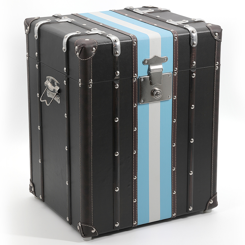 Сундук Wooden Chest Blue Stripe Черный Коричневый Синий Белый Сундук Wooden Chest Blue Stripe Черный Коричневый Синий Белый в Орле | Loft Concept