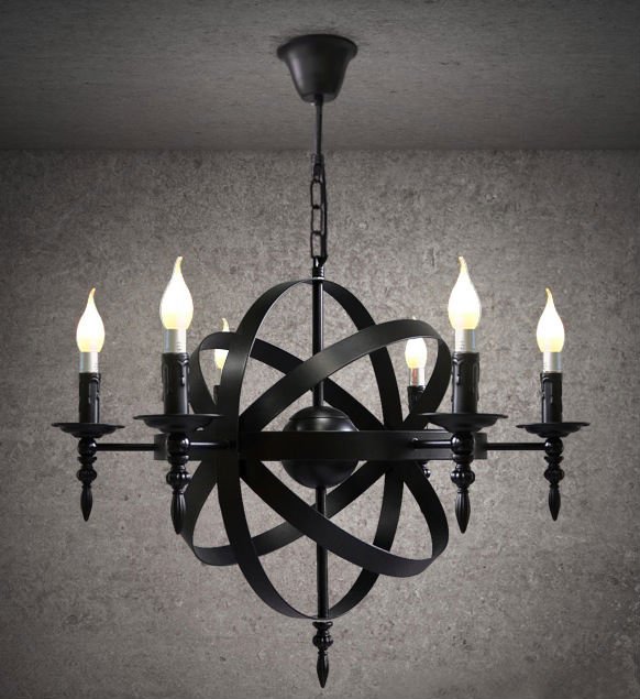 Люстра Black Sphere Loft Deco Черный Люстра Black Sphere Loft Deco Черный в Орле | Loft Concept