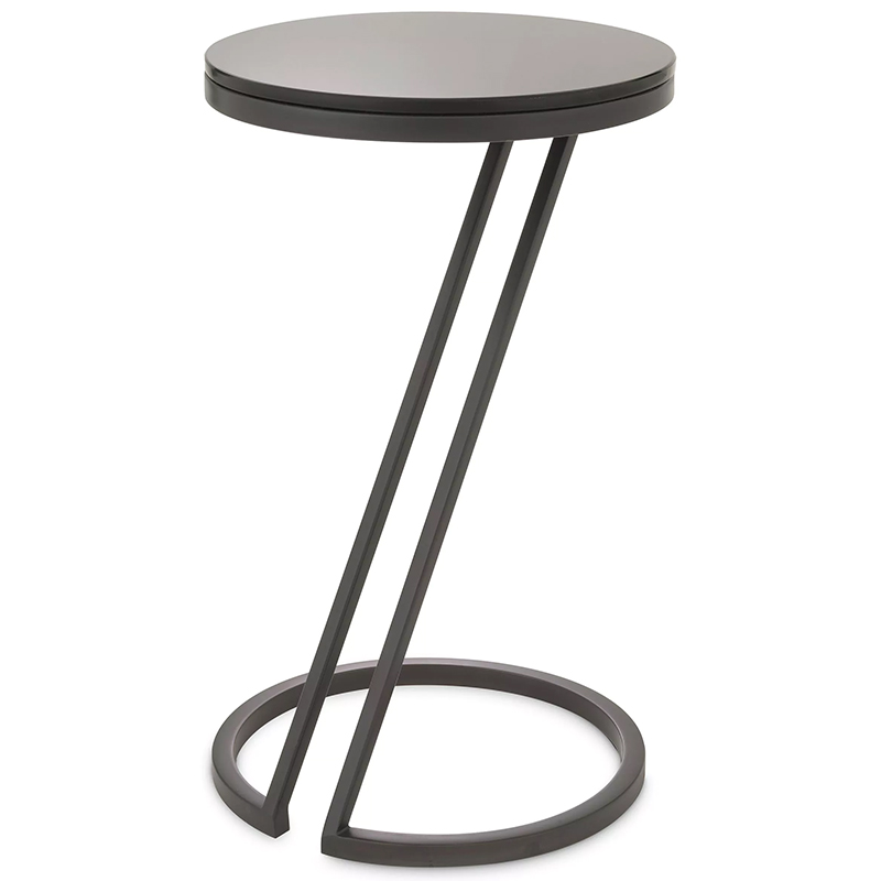 Приставной стол Eichholtz Side Table Falcone Black Черный Приставной стол Eichholtz Side Table Falcone Black Черный в Орле | Loft Concept