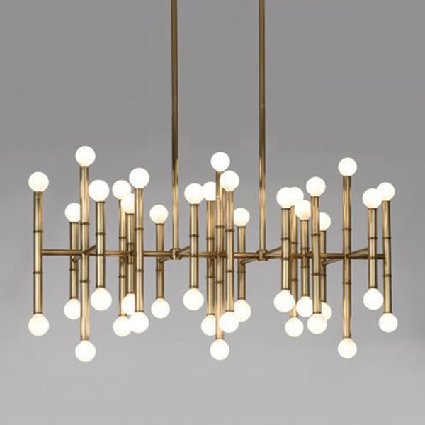 Люстра Meurice Rectangular Chandelier Jonathan Adler Черный Золотой Серебряный Люстра Meurice Rectangular Chandelier Jonathan Adler Черный Золотой Серебряный в Орле | Loft Concept