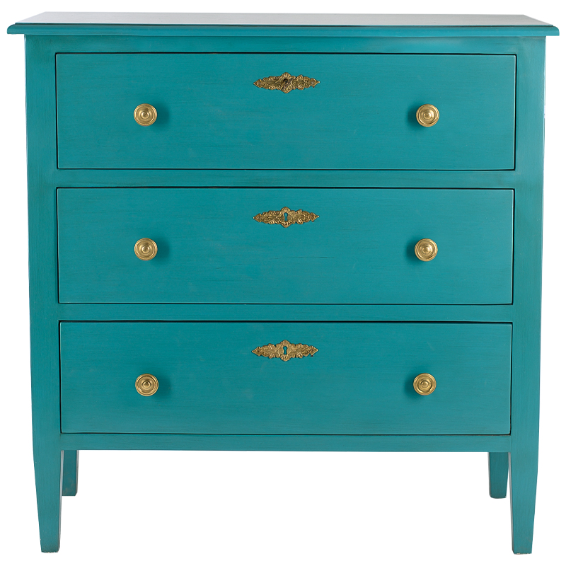 Комод L.XV CHEST OF DRAWERS Moreau Бирюзовый Бирюзовый Золотой Белый Комод L.XV CHEST OF DRAWERS Moreau Бирюзовый Бирюзовый Золотой Белый в Орле | Loft Concept