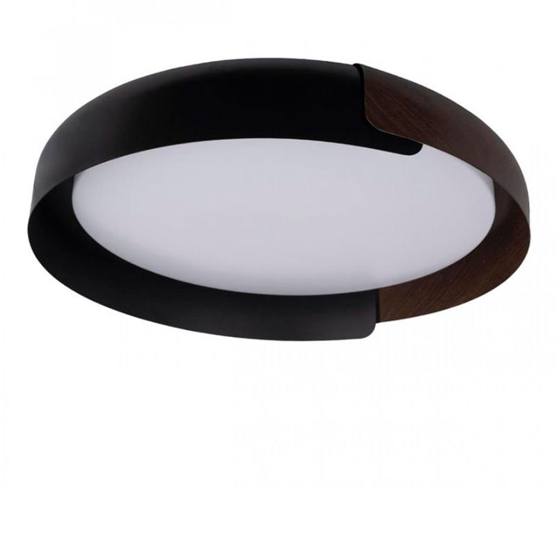 Светильник потолочный круглый Assol cup Black Wood диаметр 46 Черный матовый Коричневый Светильник потолочный круглый Assol cup Black Wood диаметр 46 Черный матовый Коричневый в Орле | Loft Concept
