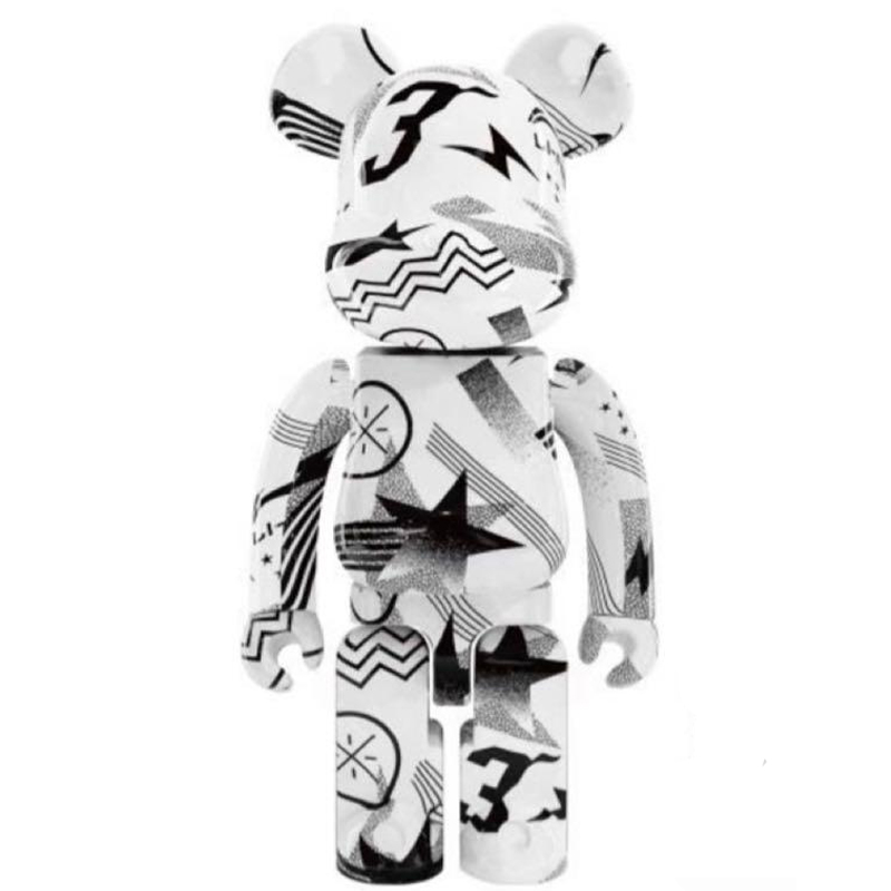 Статуэтка Bearbrick Li-Ning Fashion White Белый Черный Статуэтка Bearbrick Li-Ning Fashion White Белый Черный в Орле | Loft Concept