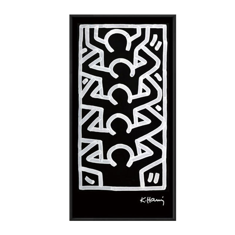 Постер Keith Haring 4 Черно-белый в Орле | Loft Concept 