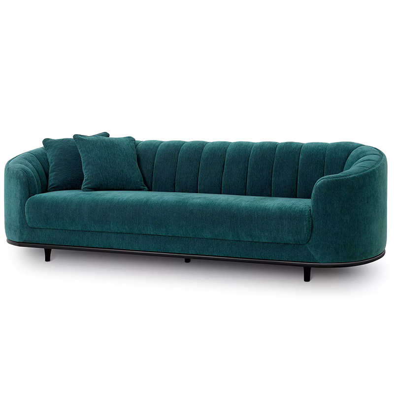 Диван Eichholtz Sofa Agostino Бирюзовый Черный Диван Eichholtz Sofa Agostino Бирюзовый Черный в Орле | Loft Concept