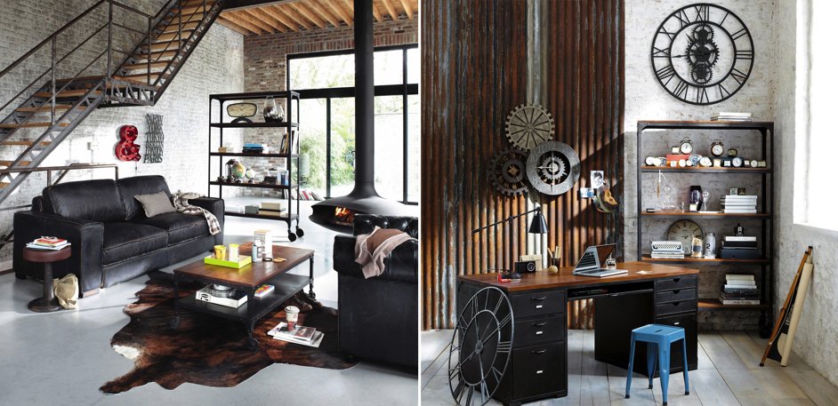 Стеллаж Industrial Bar Oak Stella Стеллаж Industrial Bar Oak Stella - Loft-Concept в Орле
