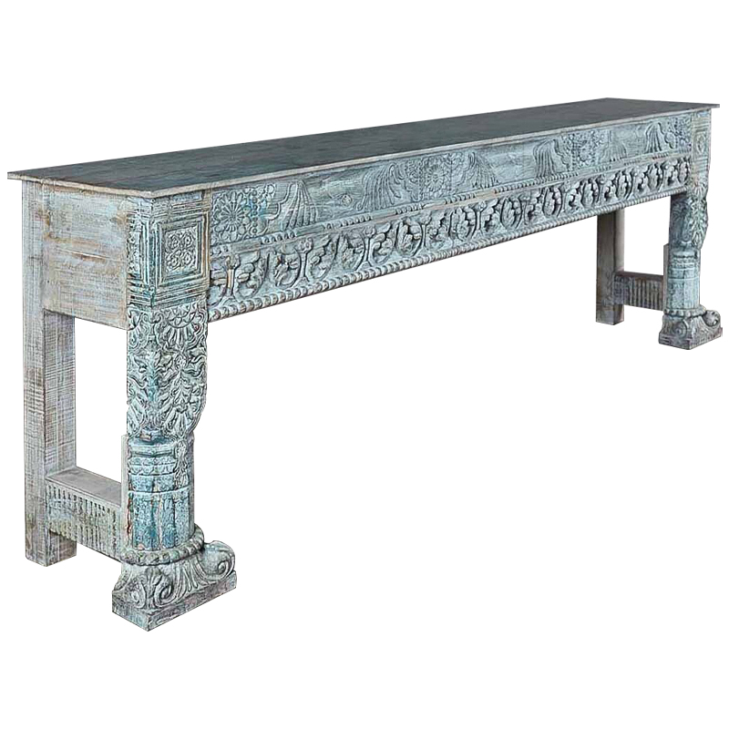 Консоль Arnav Console Винтажный голубой Консоль Arnav Console Винтажный голубой в Орле | Loft Concept