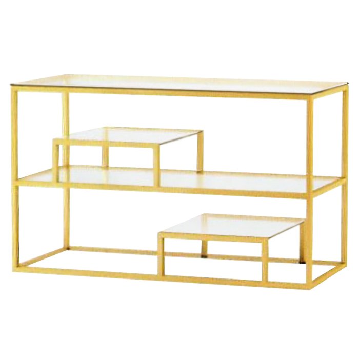 Консоль Step Console Gold Глянцевое золото Прозрачный (Transparent) Консоль Step Console Gold Глянцевое золото Прозрачный (Transparent) в Орле | Loft Concept