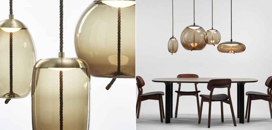 Подвесной светильник KNOT Small Amber glass Подвесной светильник KNOT Small Amber glass - Loft-Concept в Орле