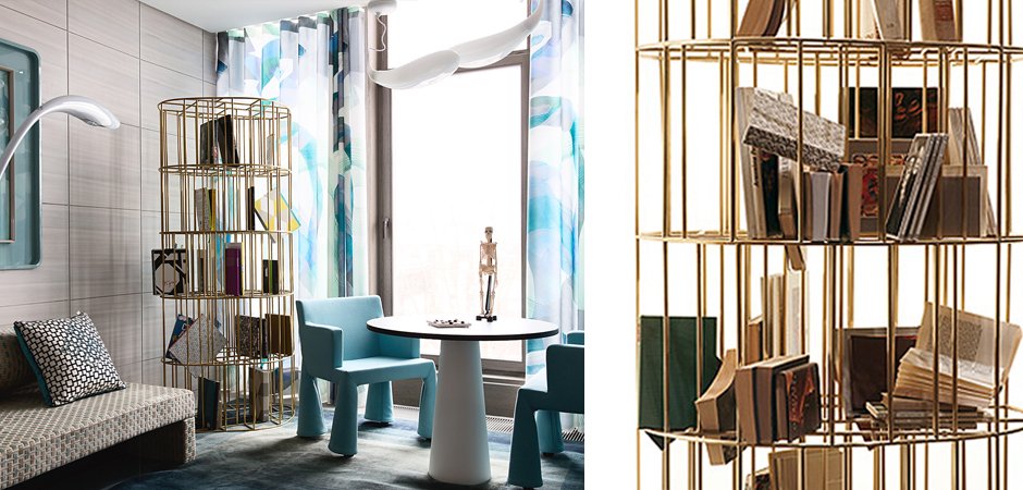 Стеллаж CECCOTTI Bibliotheque Golden Сage Стеллаж CECCOTTI Bibliotheque Golden Сage - Loft-Concept в Орле
