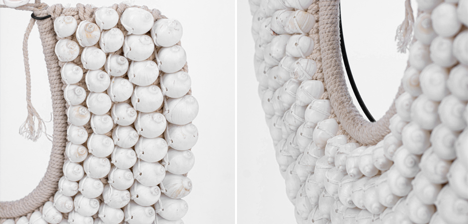 Ожерелье из ракушек на подставке Round Shell Necklace Ожерелье из ракушек на подставке Round Shell Necklace - Loft-Concept в Орле