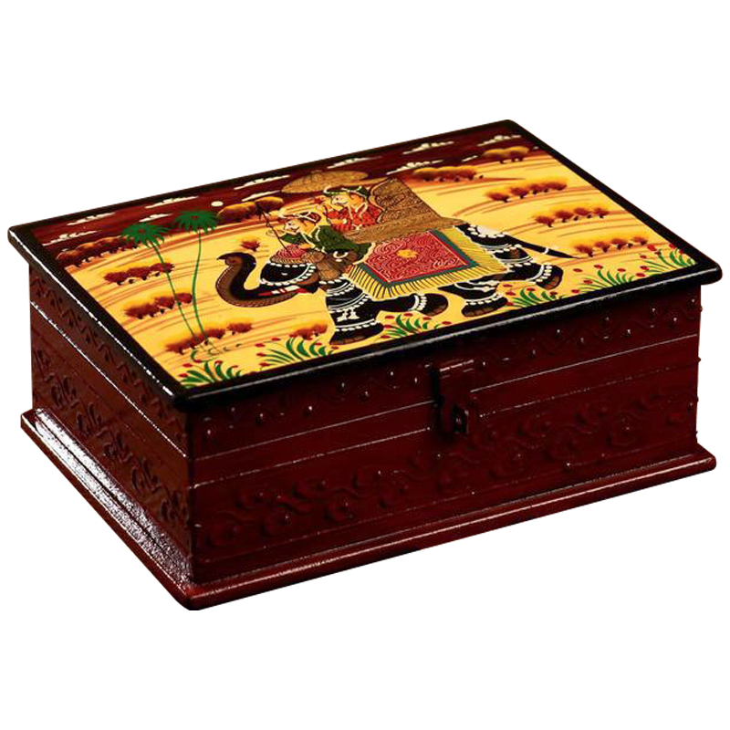 Шкатулка Maharaja Rides Elephant Box Коричневый Мульти Шкатулка Maharaja Rides Elephant Box Коричневый Мульти в Орле | Loft Concept