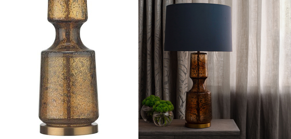 Настольная лампа Antero Amber Smoke Table Lamp Настольная лампа Antero Amber Smoke Table Lamp - Loft-Concept в Орле