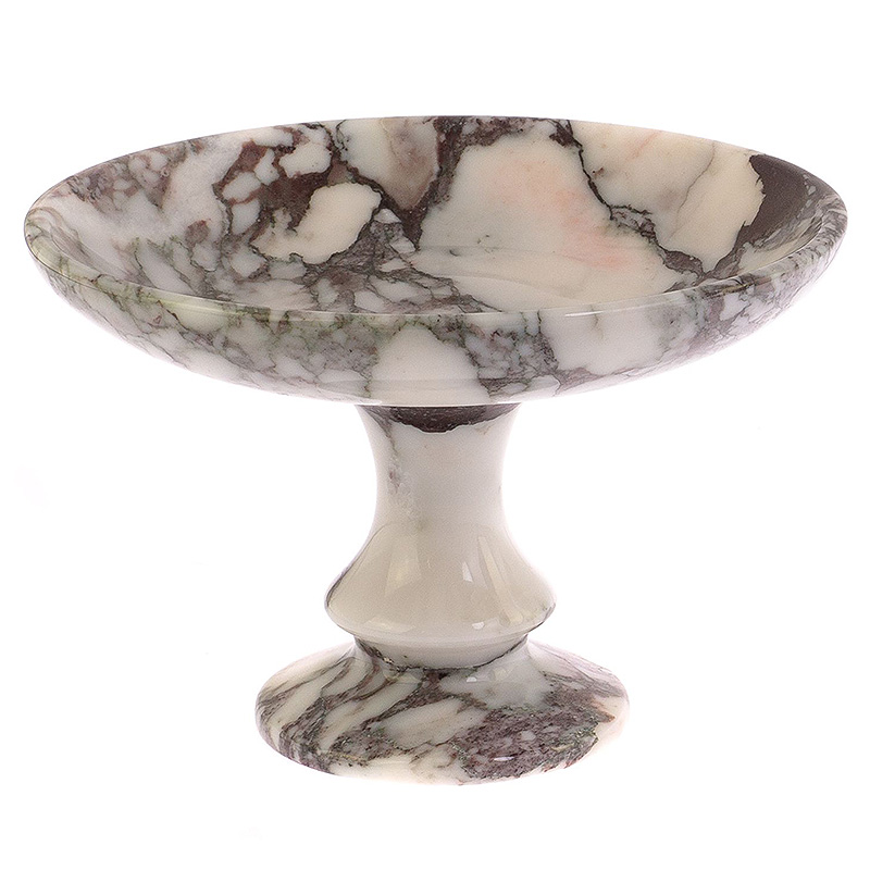 Фруктовница из натурального камня Мрамор Саянский Natural Stone Fruit Bowls Бежевый Коричневый в Орле | Loft Concept 