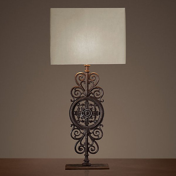 Настольная лампа RH Parisian Iron Gate Table Lamp Коричневый в Орле | Loft Concept 