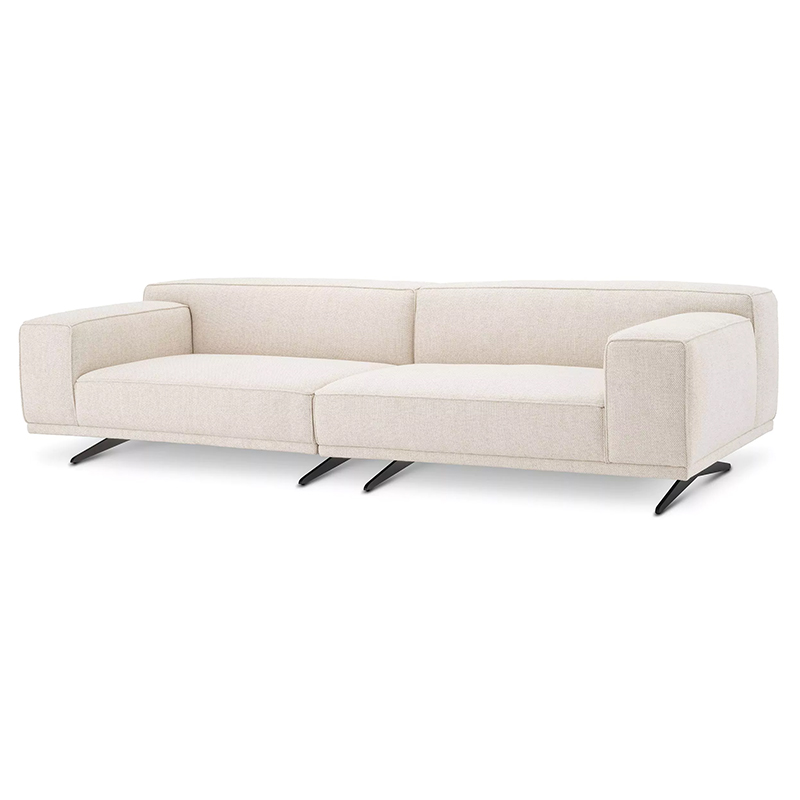 Диван Eichholtz Sofa Grasso Бежевый Черный Диван Eichholtz Sofa Grasso Бежевый Черный в Орле | Loft Concept