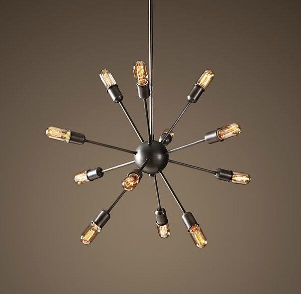 Люстра Loft Industrial Sputnik Chandelier 70 12 Черный в Орле | Loft Concept 