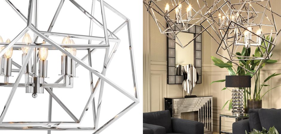 Eichholtz Lantern Matrix Nickel Eichholtz Lantern Matrix Nickel - Loft-Concept в Орле