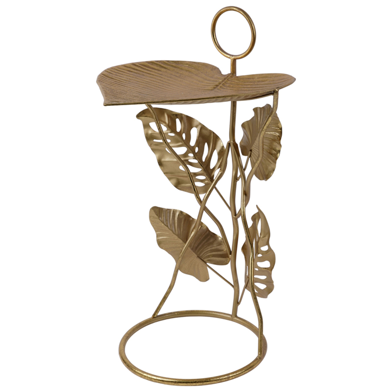 Приставной стол Monstera Leaves Side Table Золотой Приставной стол Monstera Leaves Side Table Золотой в Орле | Loft Concept