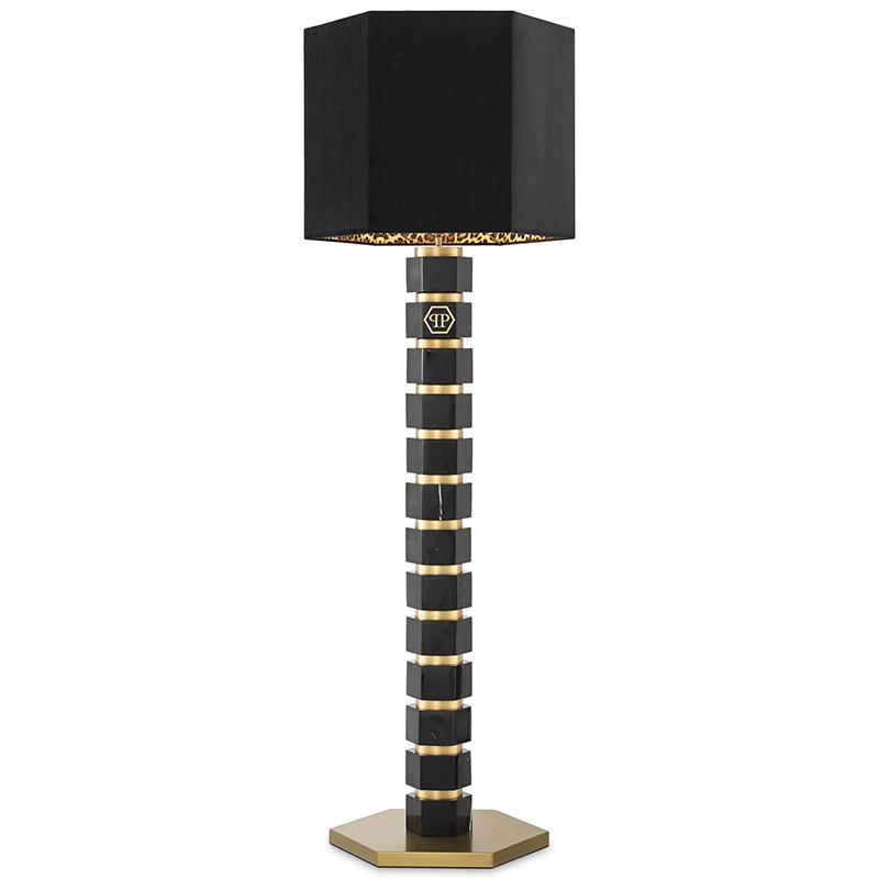 Торшер Philipp Plein Floor Lamp Hexagon Черный Золотой Коричневый Торшер Philipp Plein Floor Lamp Hexagon Черный Золотой Коричневый в Орле | Loft Concept