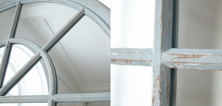 Зеркало Window Blue Patina Mirror Зеркало Window Blue Patina Mirror - Loft-Concept в Орле
