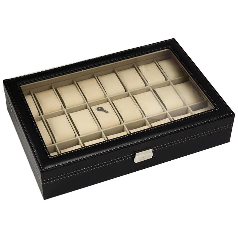 Шкатулка для часов Loyce Watch Box Черный Бежевый в Орле | Loft Concept 