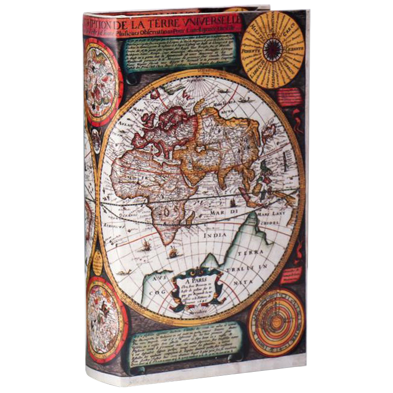 Шкатулка-книга Map of The World Book Box Мульти Шкатулка-книга Map of The World Book Box Мульти в Орле | Loft Concept