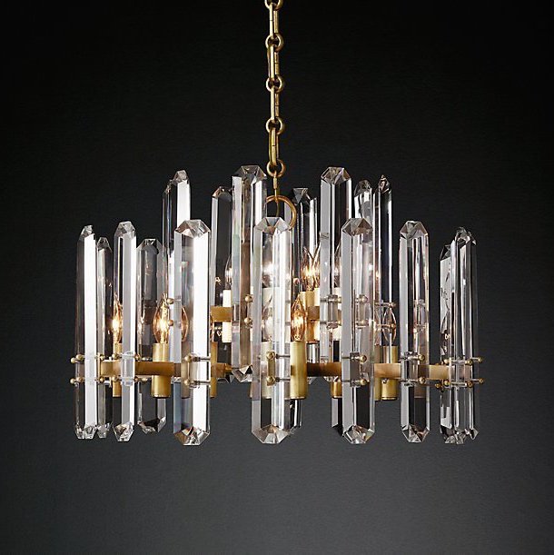 Люстра Restoration Hardware BONNINGTON Chandelier Латунь Прозрачное Стекло Люстра Restoration Hardware BONNINGTON Chandelier Латунь Прозрачное Стекло в Орле | Loft Concept
