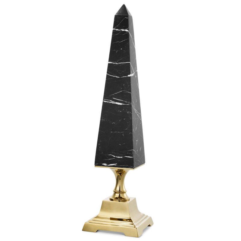 Аксессуар Eichholtz Obelisk Layford L Черный Мрамор Nero Глянцевое золото Аксессуар Eichholtz Obelisk Layford L Черный Мрамор Nero Глянцевое золото в Орле | Loft Concept