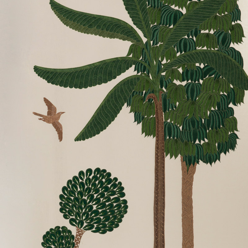 Обои ручная роспись Mughal Trees Original colourway on linen  в Орле | Loft Concept 