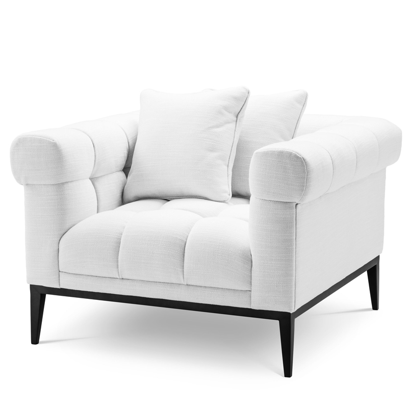 Кресло Eichholtz Chair Aurelio white Белый Черный Кресло Eichholtz Chair Aurelio white Белый Черный в Орле | Loft Concept