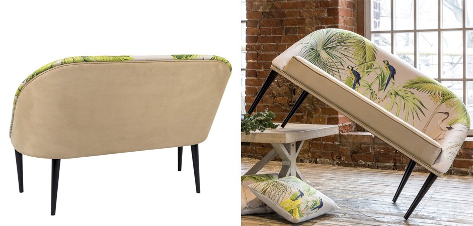 Диван Sofa Jungle Andaman fond bleu Диван Sofa Jungle Andaman fond bleu - Loft-Concept в Орле