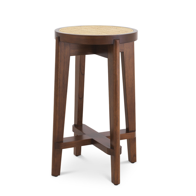 Полубарный стул Eichholtz Counter Stool Dareau brown Бежевый Коричневый Полубарный стул Eichholtz Counter Stool Dareau brown Бежевый Коричневый в Орле | Loft Concept