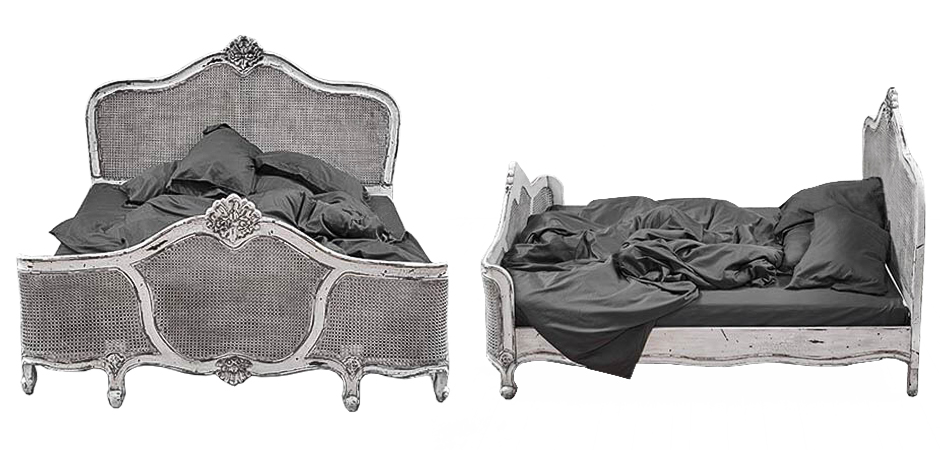Кровать Wicker Bed White Кровать Wicker Bed White - Loft-Concept в Орле