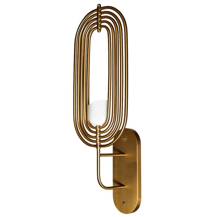 Бра Delightfull TURNER WALL LIGHT Глянцевое золото Белый Бра Delightfull TURNER WALL LIGHT Глянцевое золото Белый в Орле | Loft Concept