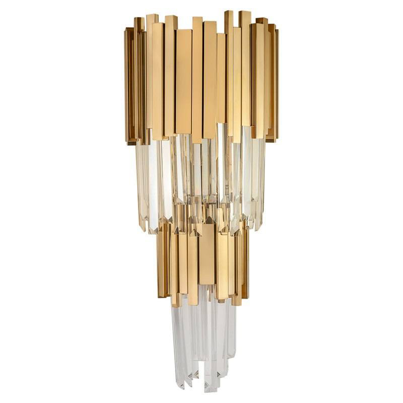 Бра Luxxu Modern Cascade Wall Lamp Gold 58 Золотой Прозрачное Стекло Бра Luxxu Modern Cascade Wall Lamp Gold 58 Золотой Прозрачное Стекло в Орле | Loft Concept