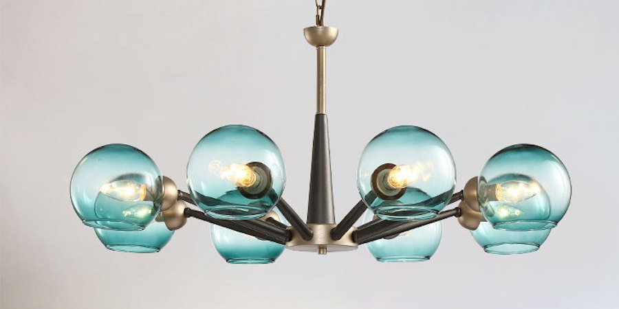 Люстра Thalia chandelier Blue glass Люстра Thalia chandelier Blue glass - Loft-Concept в Орле