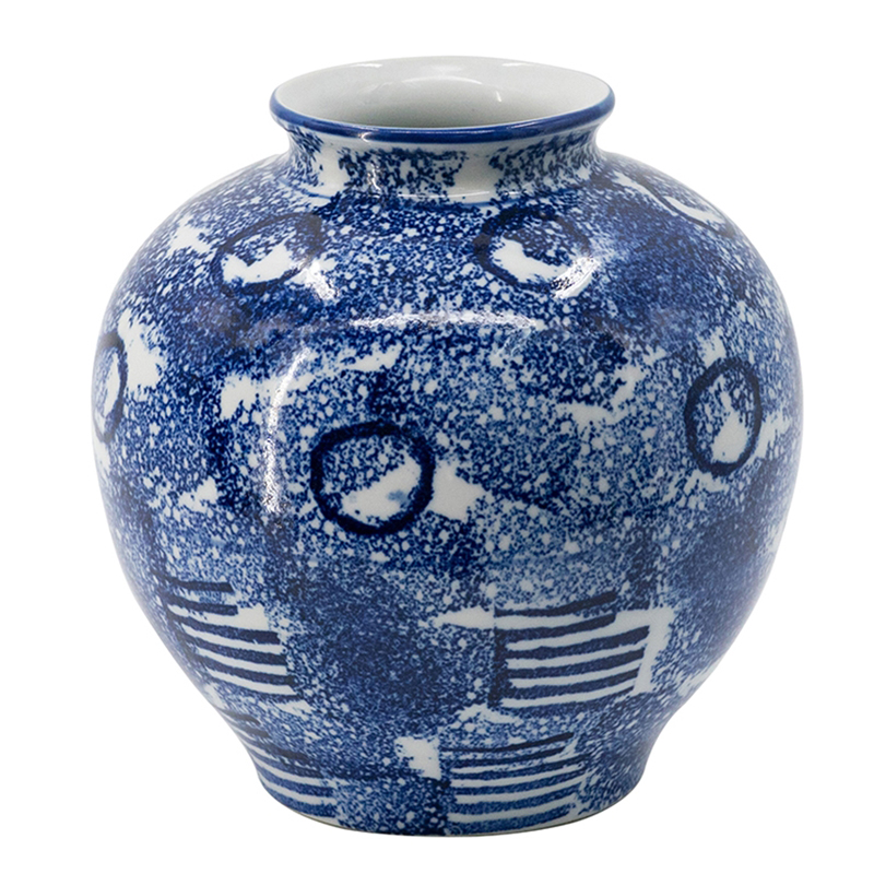 Ваза Abstraction Vase Синий Белый Ваза Abstraction Vase Синий Белый в Орле | Loft Concept