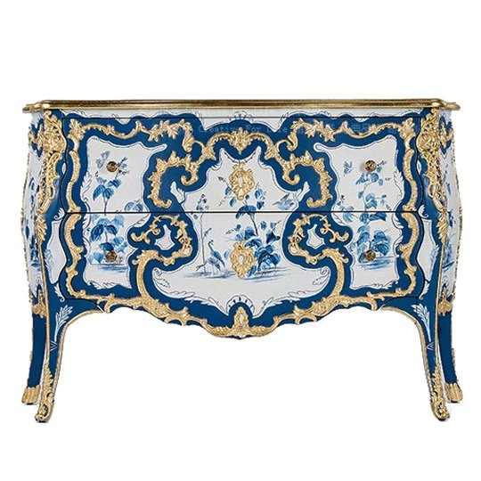 Комод в стиле рококо Rococo Casket Синий Комод в стиле рококо Rococo Casket Синий в Орле | Loft Concept