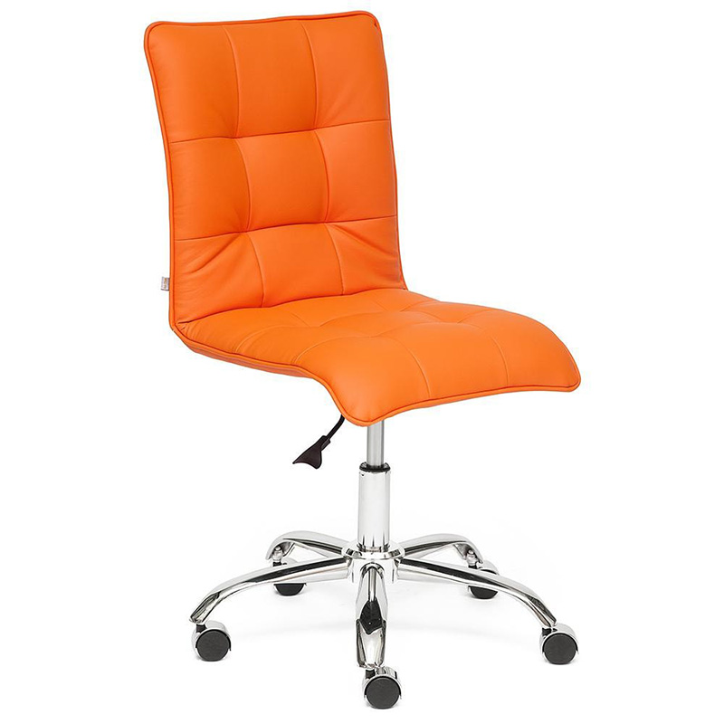 Кресло Deborah eco-leather orange Оранжевый Хром Кресло Deborah eco-leather orange Оранжевый Хром в Орле | Loft Concept