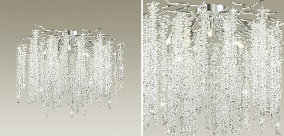 Люстра Хрустальная Fairy Tree Silver на 8 ламп Люстра Хрустальная Fairy Tree Silver на 8 ламп - Loft-Concept в Орле