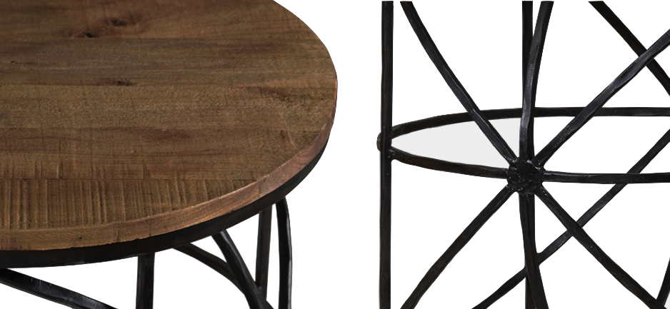 Журнальный стол Industrial Rust Round Sphero Table Журнальный стол Industrial Rust Round Sphero Table - Loft-Concept в Орле
