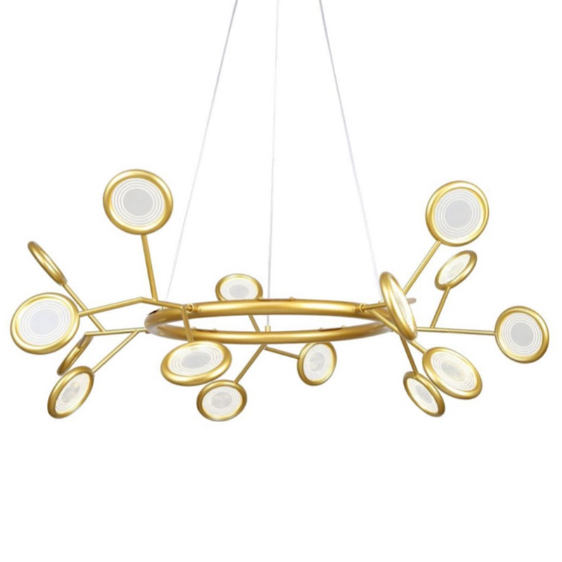 Люстра Gold Bendik Lighting Прозрачный Золотой в Орле | Loft Concept 