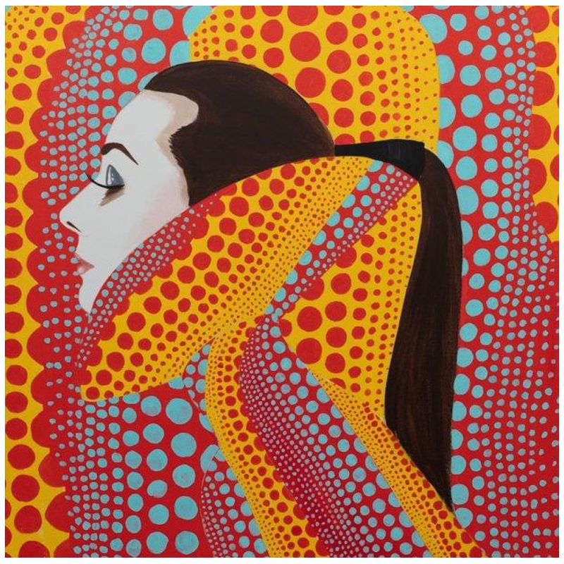 Картина She Dreamed of Kusama in Red and Yellow Мульти Картина She Dreamed of Kusama in Red and Yellow Мульти в Орле | Loft Concept